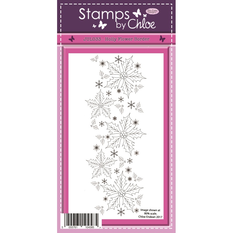 Stamps by Chloe - Holly Flower Border