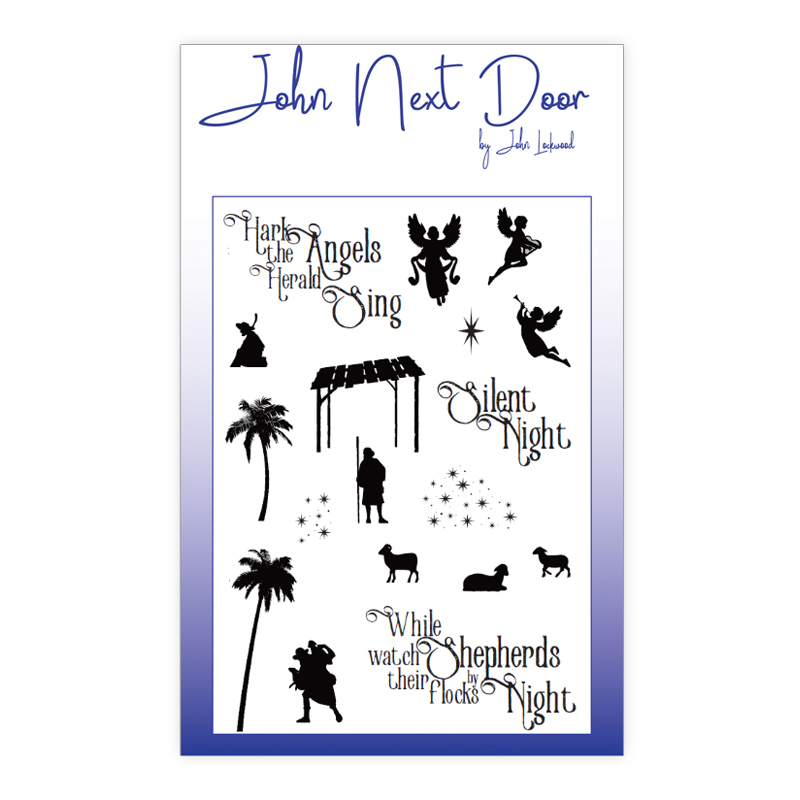 John Next Door A6 Clear Stamp - While Shepherds