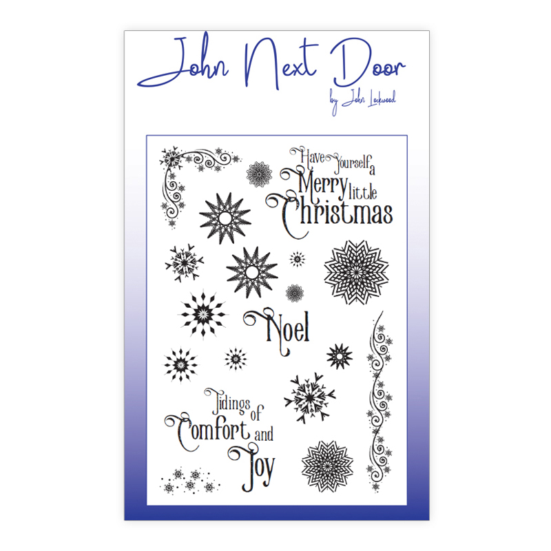 John Next Door A6 Clear Stamp - Snowflakes